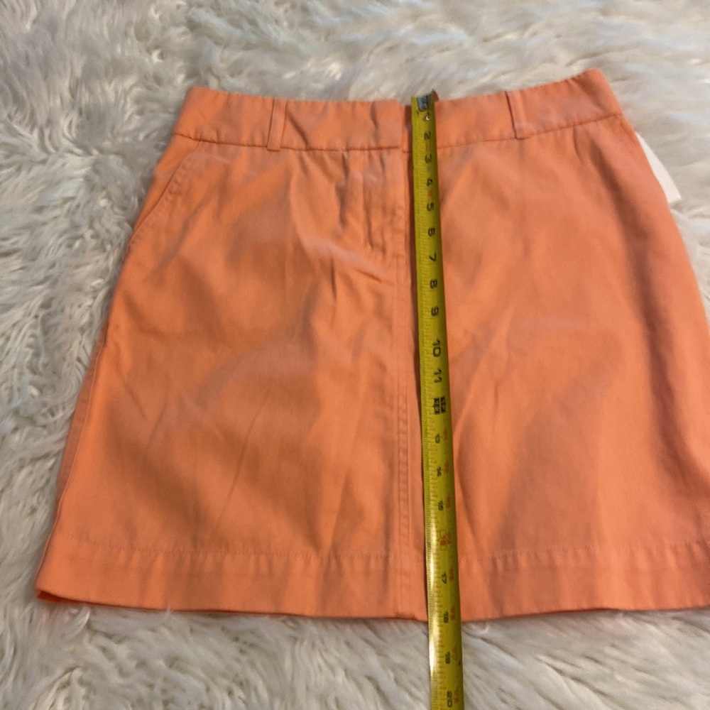 Vineyard Vines Skirt size 2 brand new with tags color Orange two front pockets - Picture 8 of 12